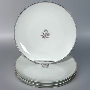 Noritake China Bessie 5788 Dinner Plates White Floral Japan Elegant Set/4 (#2)
